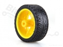 Wheel for smart car / robot - 68mm yellow